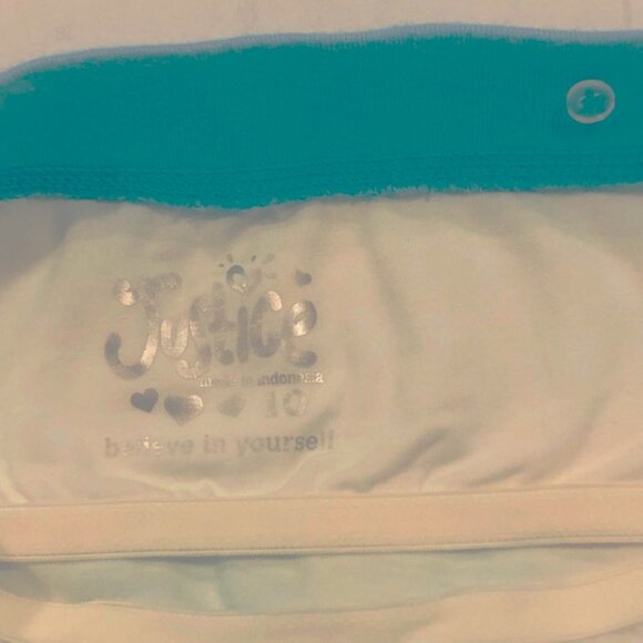 JUSTICE Tie Dye Wear 3 Way Halter Tube Tank Heart Peace Sign Front Size 10 NEW - Picture 5 of 5